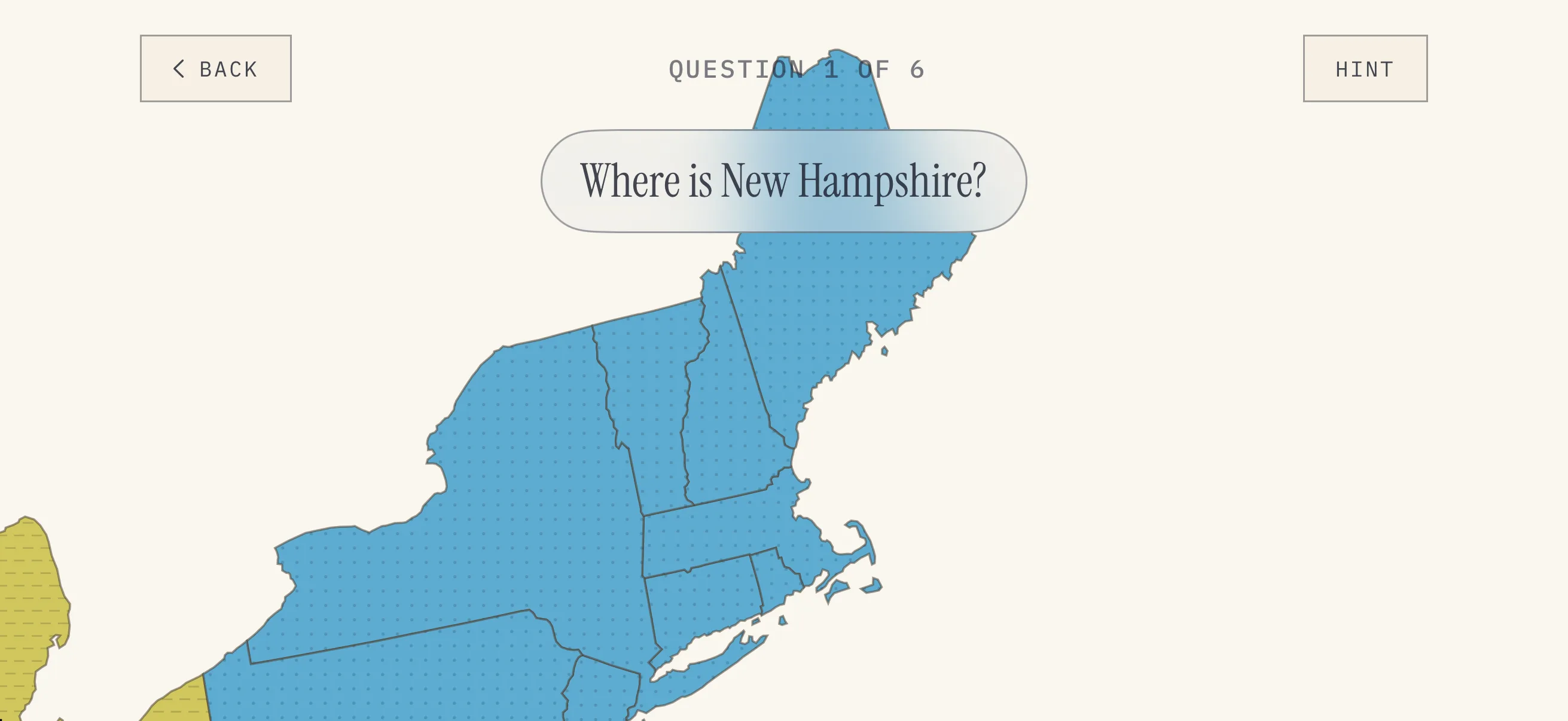 Find the State full-screen map on iPhone